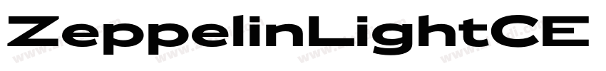 ZeppelinLightCE Bold字体转换